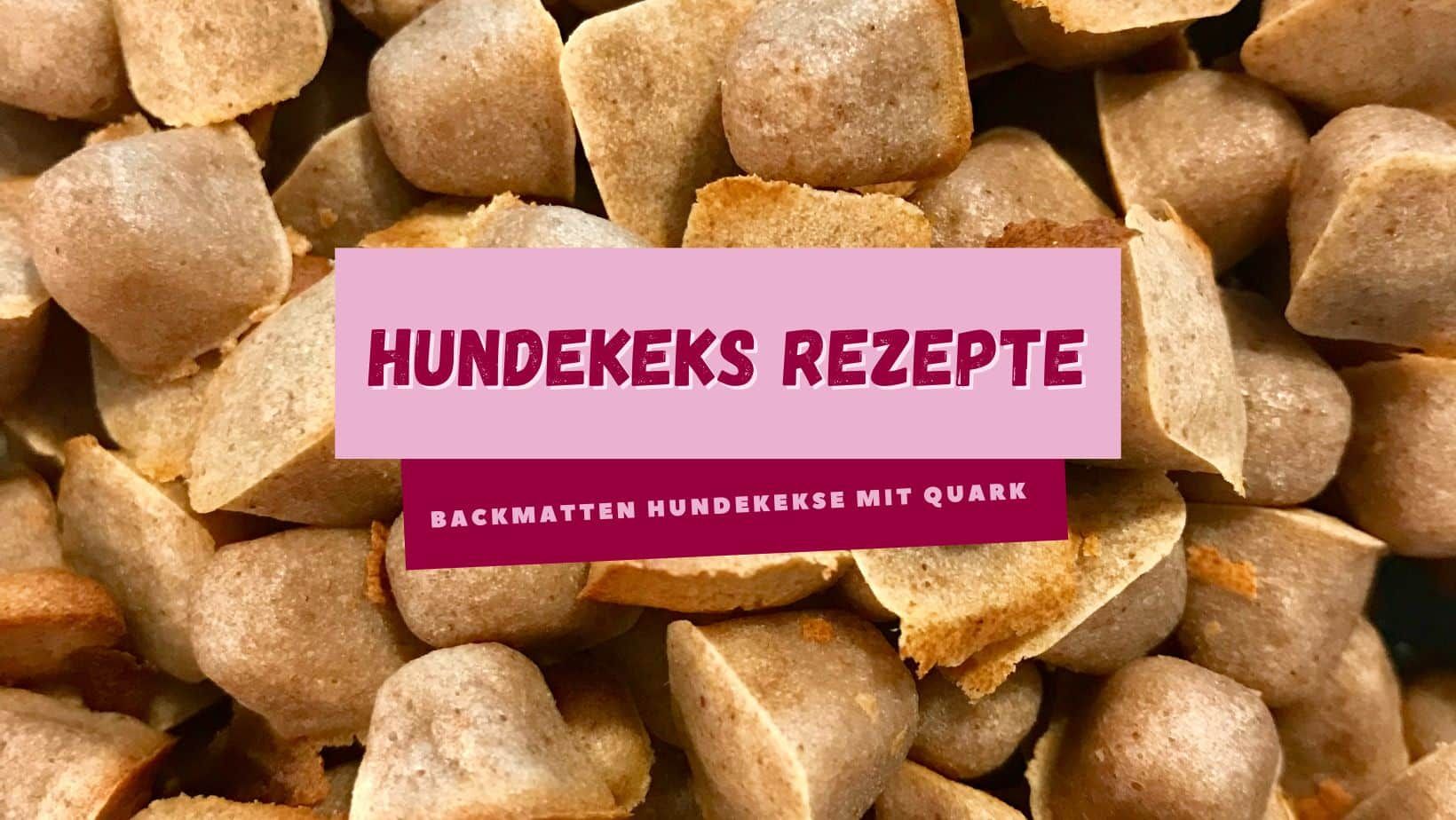 Backmatten Hundekekse mit Quark