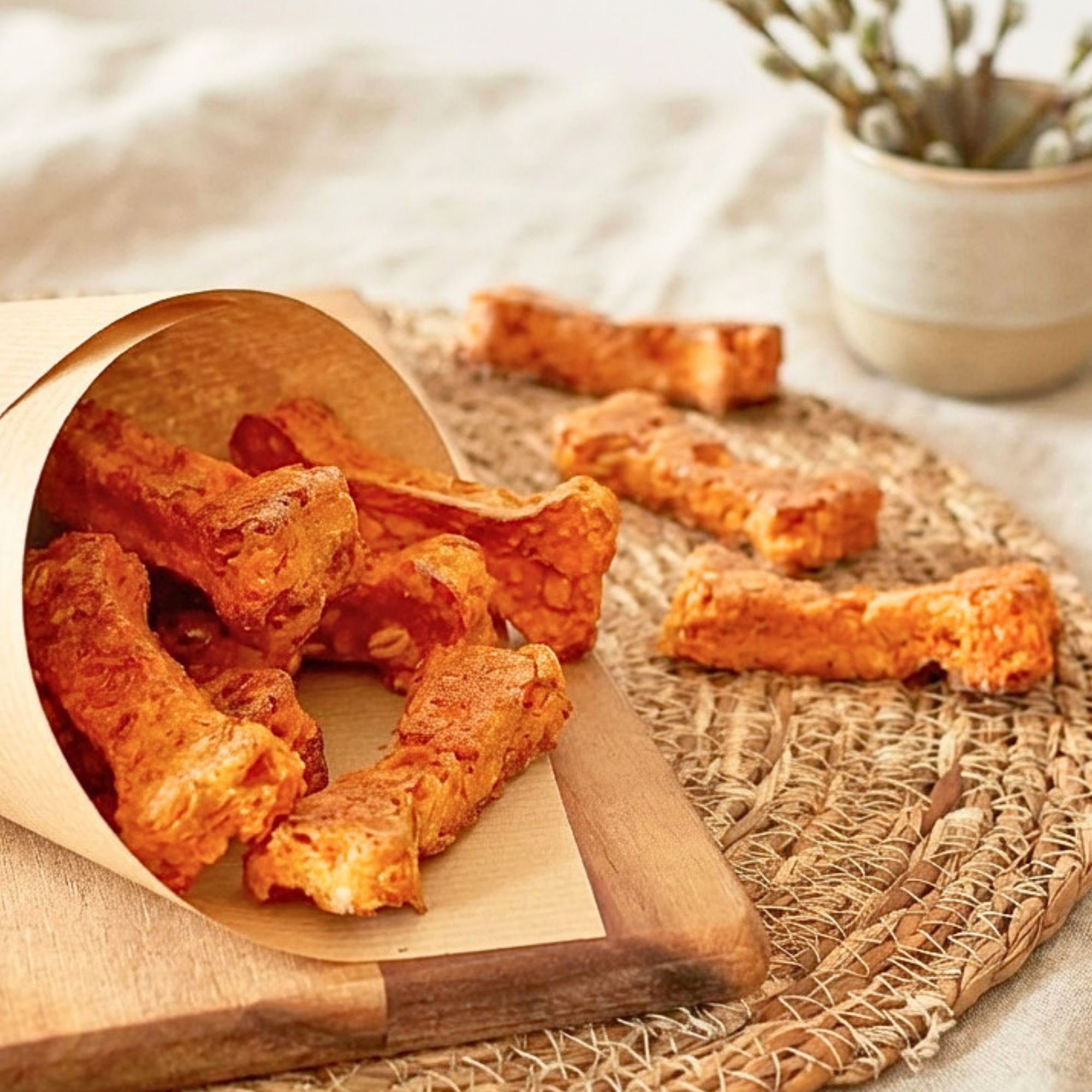 Knabberknochen fr Hunde mit Apfel und Kartotte