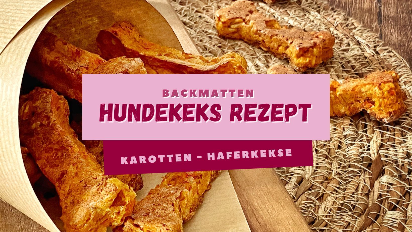 Backmatten - Hundekeks Rezept mit Karotten und Hafer Backmatten - Hundekeks Rezept mit Karotten und Hafer