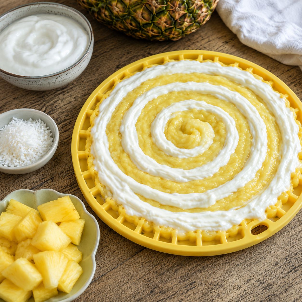 Pina-Colada-Schleckmatte für Hunde