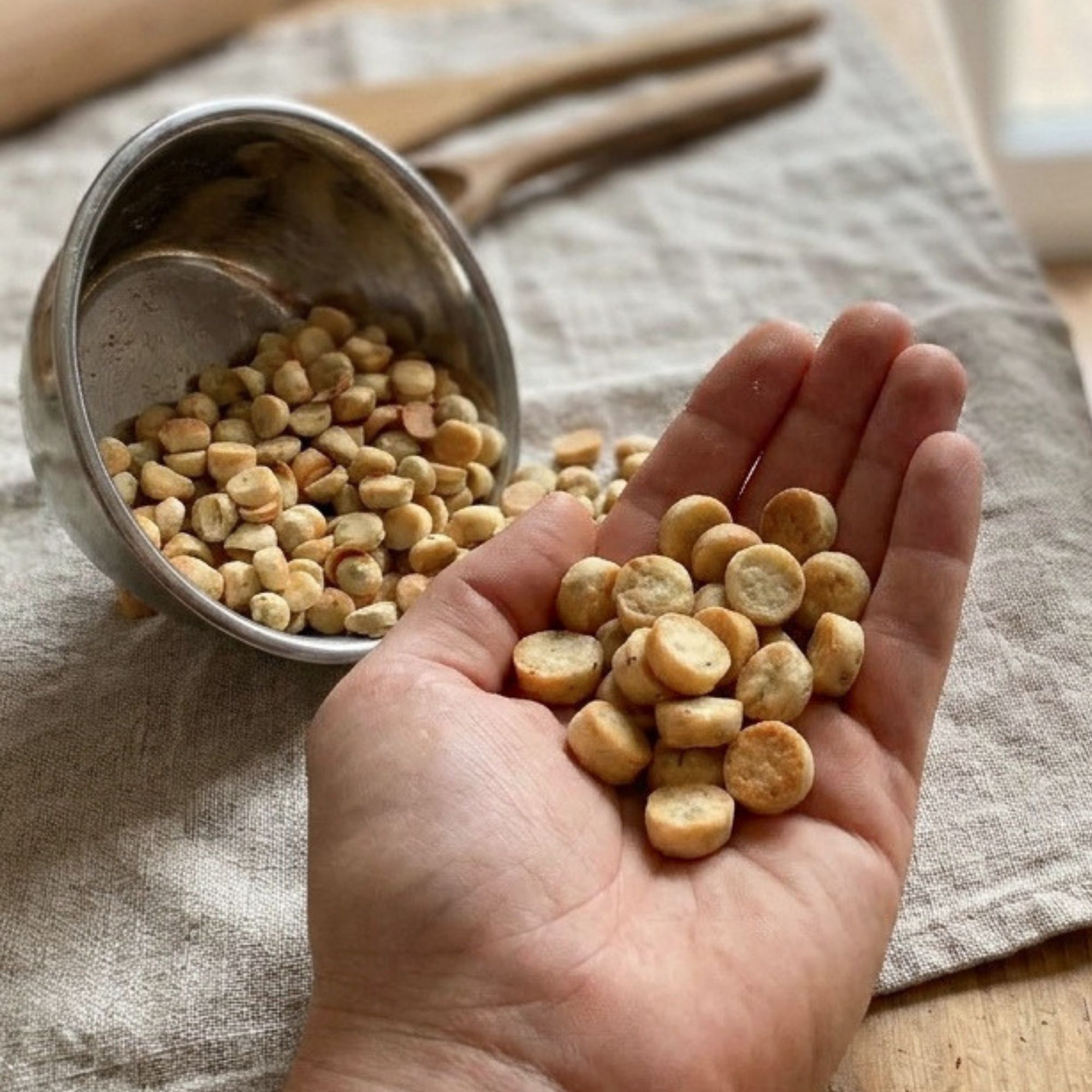 Backmatten Hundekekse mit Makrele und Pastinake