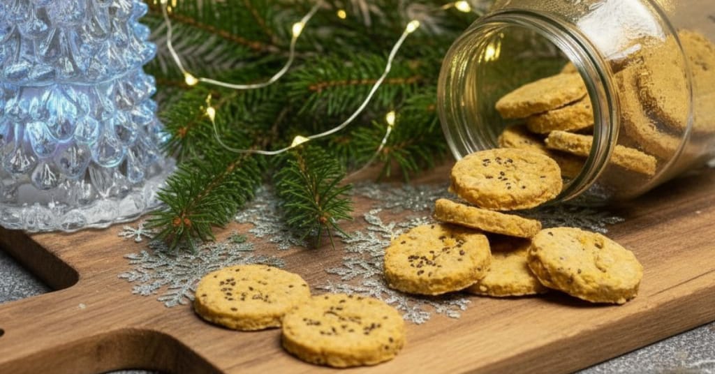 Hundekekse zum Ausstechen mit Pute, Käse und Karotte