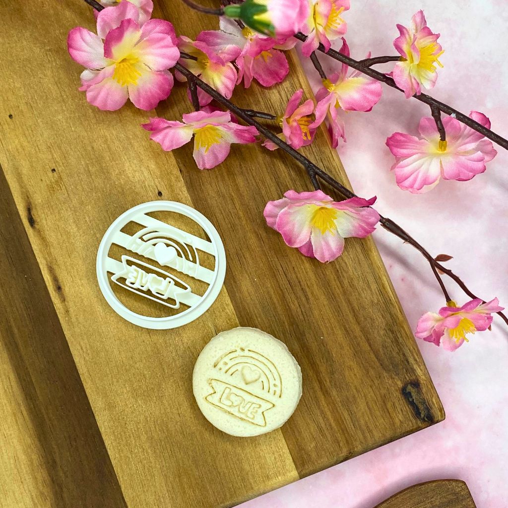 Ausstechform für Hundekekse „Love-Regenbogen“ – 3D-gedruckt – Bild 2