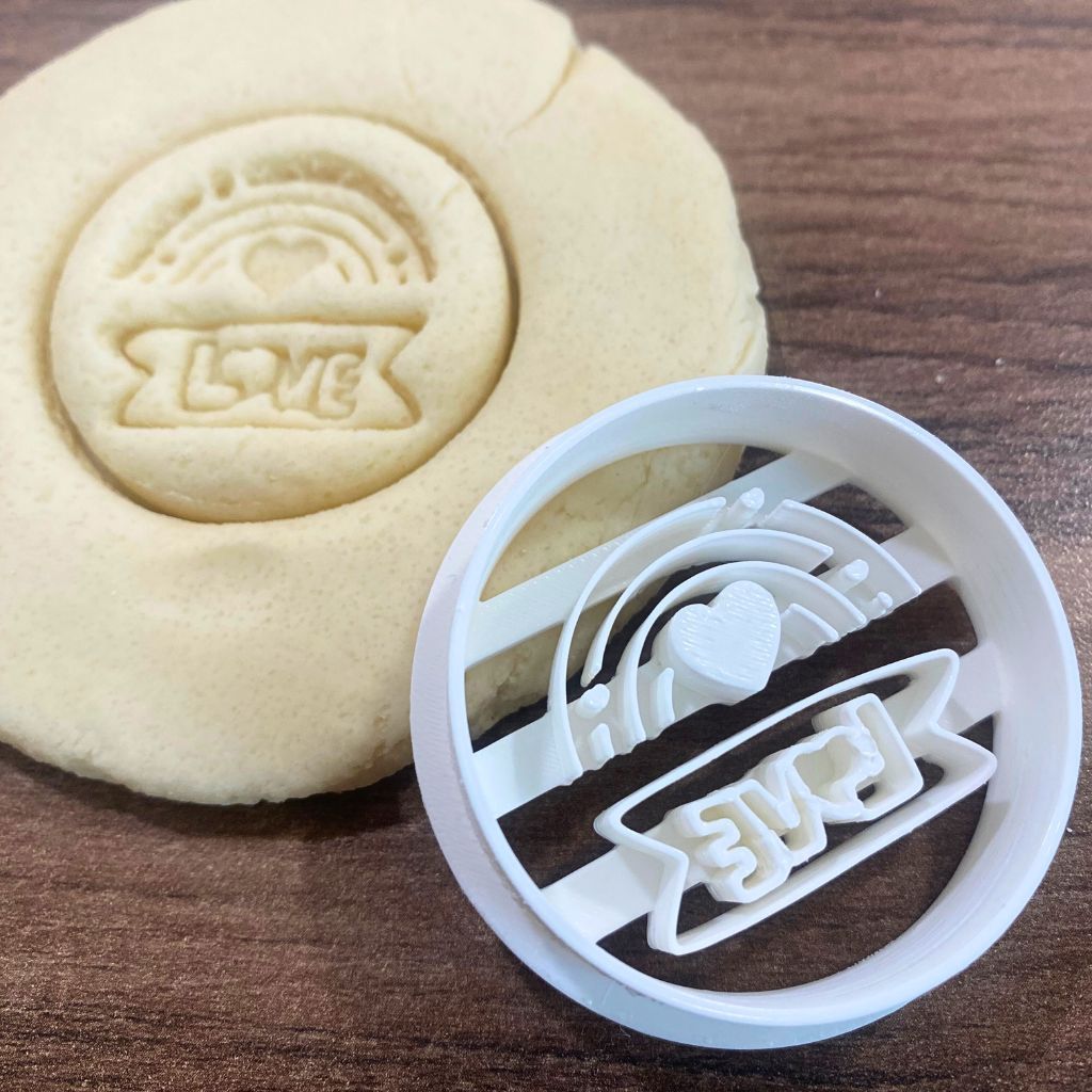 Ausstechform für Hundekekse „Love-Regenbogen“ – 3D-gedruckt – Bild 4
