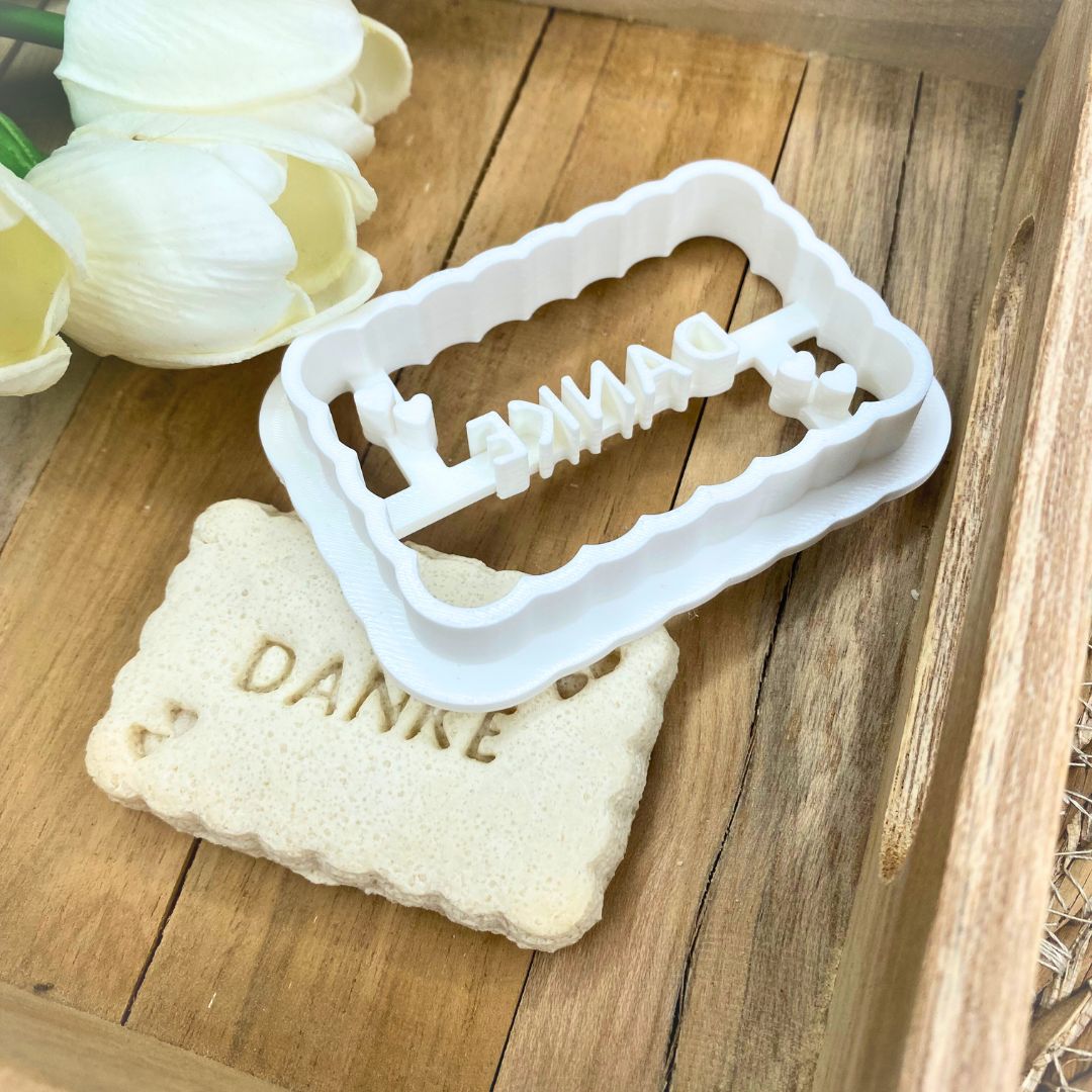 Personalisierbare Ausstechformen mit Herzchen / 3D gedruckter Ausstecher / Keksausstecher mit Text und Motiv – Bild 7