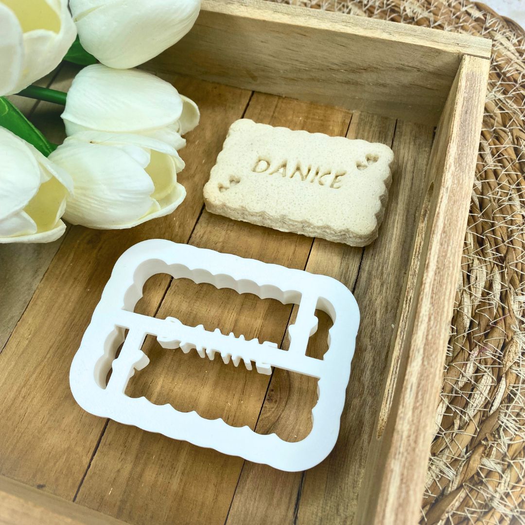 Personalisierbare Ausstechformen mit Herzchen / 3D gedruckter Ausstecher / Keksausstecher mit Text und Motiv – Bild 6