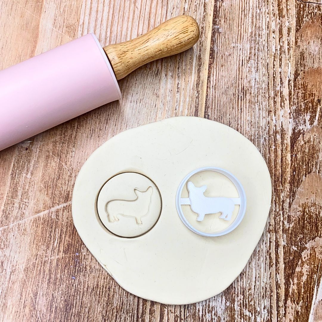 Runder Keksausstecher *verschiedene Hunderassen* | 3D-gedruckter Ausstecher für Hundeleckerlis | 40mm | Lebensmittelechtes PLA – Bild 4