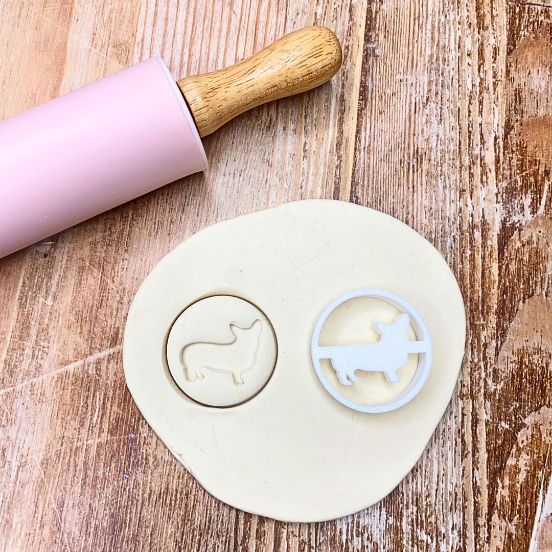 Runder Keksausstecher *verschiedene Hunderassen* | 3D-gedruckter Ausstecher für Hundeleckerlis | 40mm | Lebensmittelechtes PLA – Bild 3