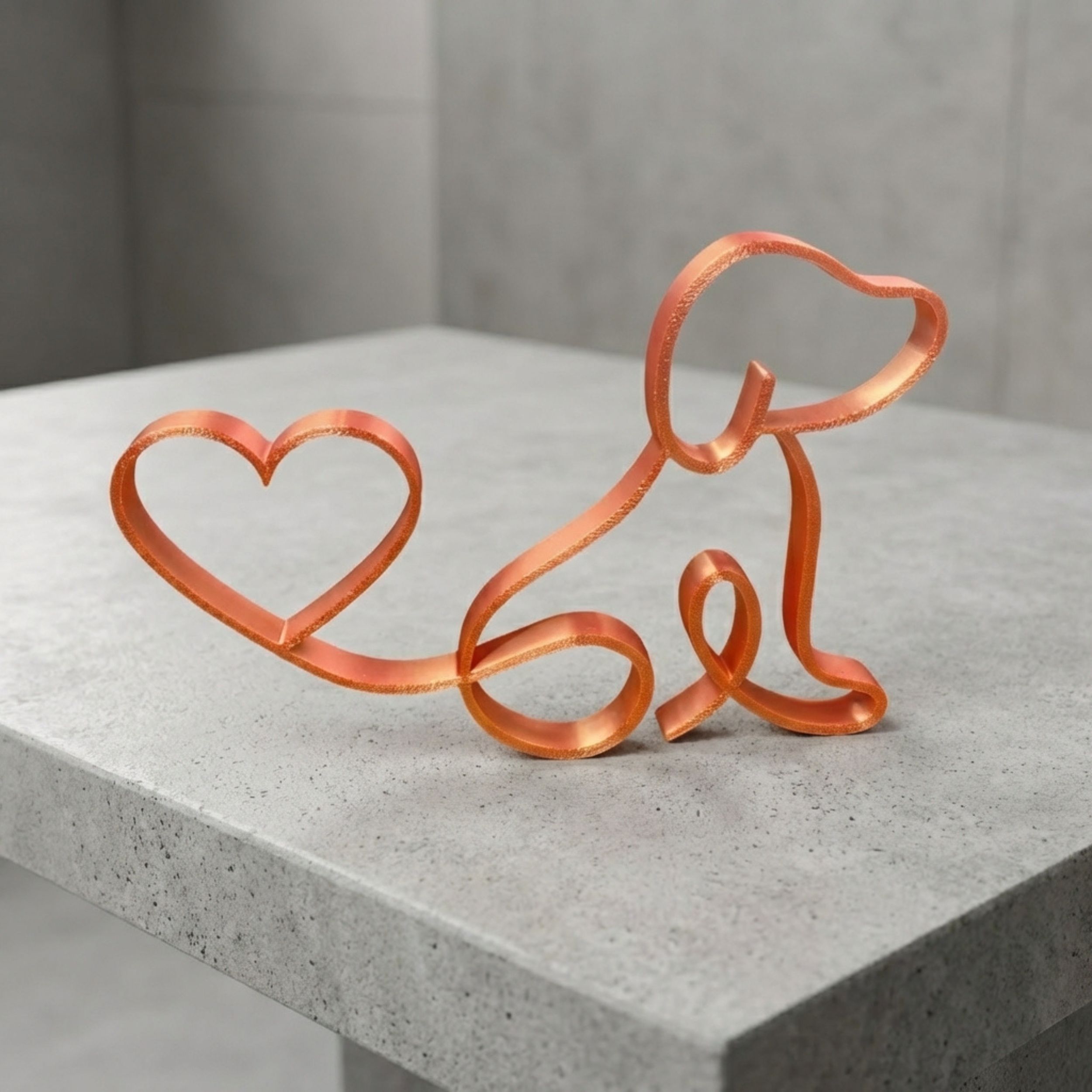 Line Art Hund - Dekofigur - 3d gedruckt – Bild 4