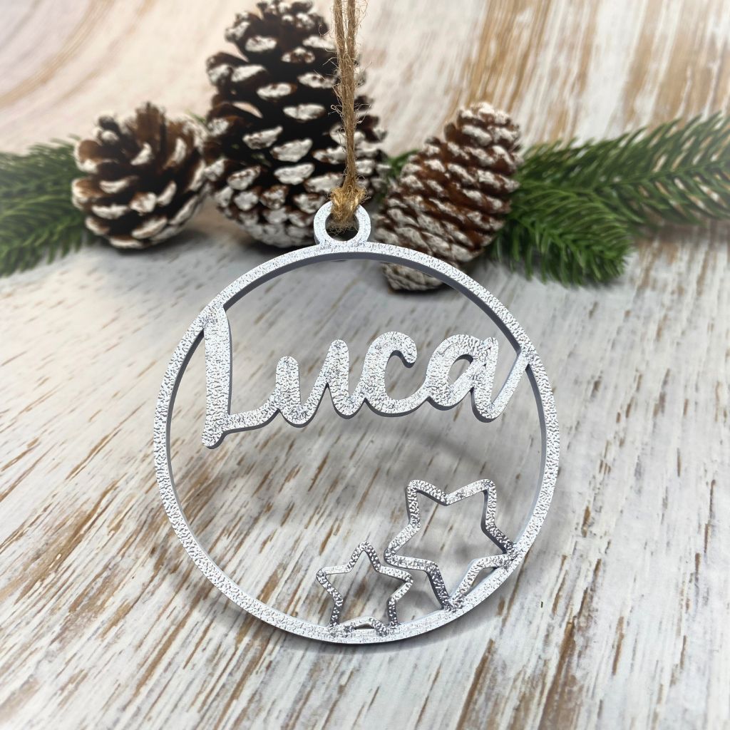 Christbaumkugel personalisiert mit Weihnachtsmotiven, 3D-Weihnachtsdeko, Weihnachtsgeschenke, Geschenkanhänger, Weihnachtsbaumschmuck – Bild 6