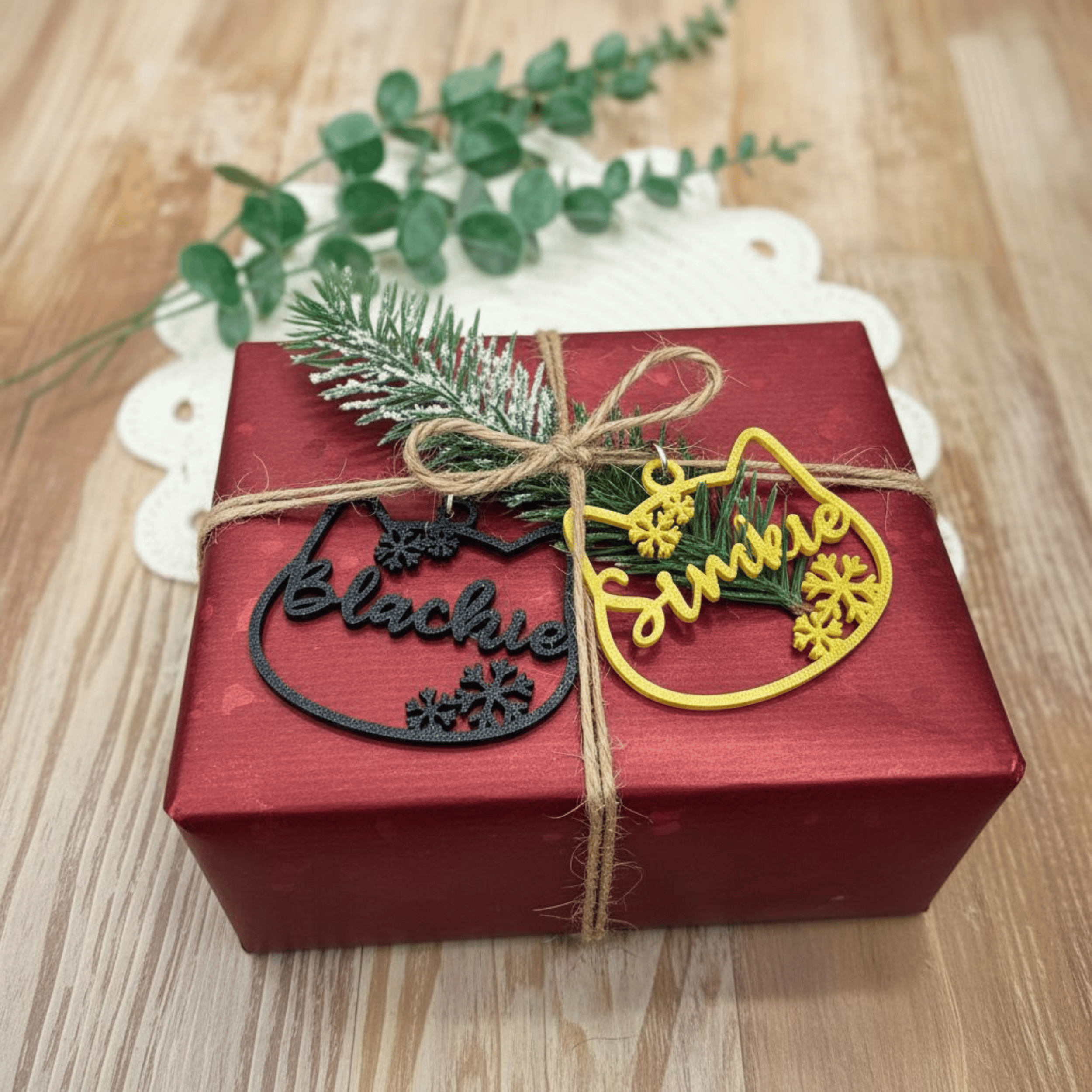 Personalisierte Christbaumkugel Katze - Katzenkopf - Weihnachtsdeko Haustier – Geschenkidee für Katzenliebhaber – Bild 9