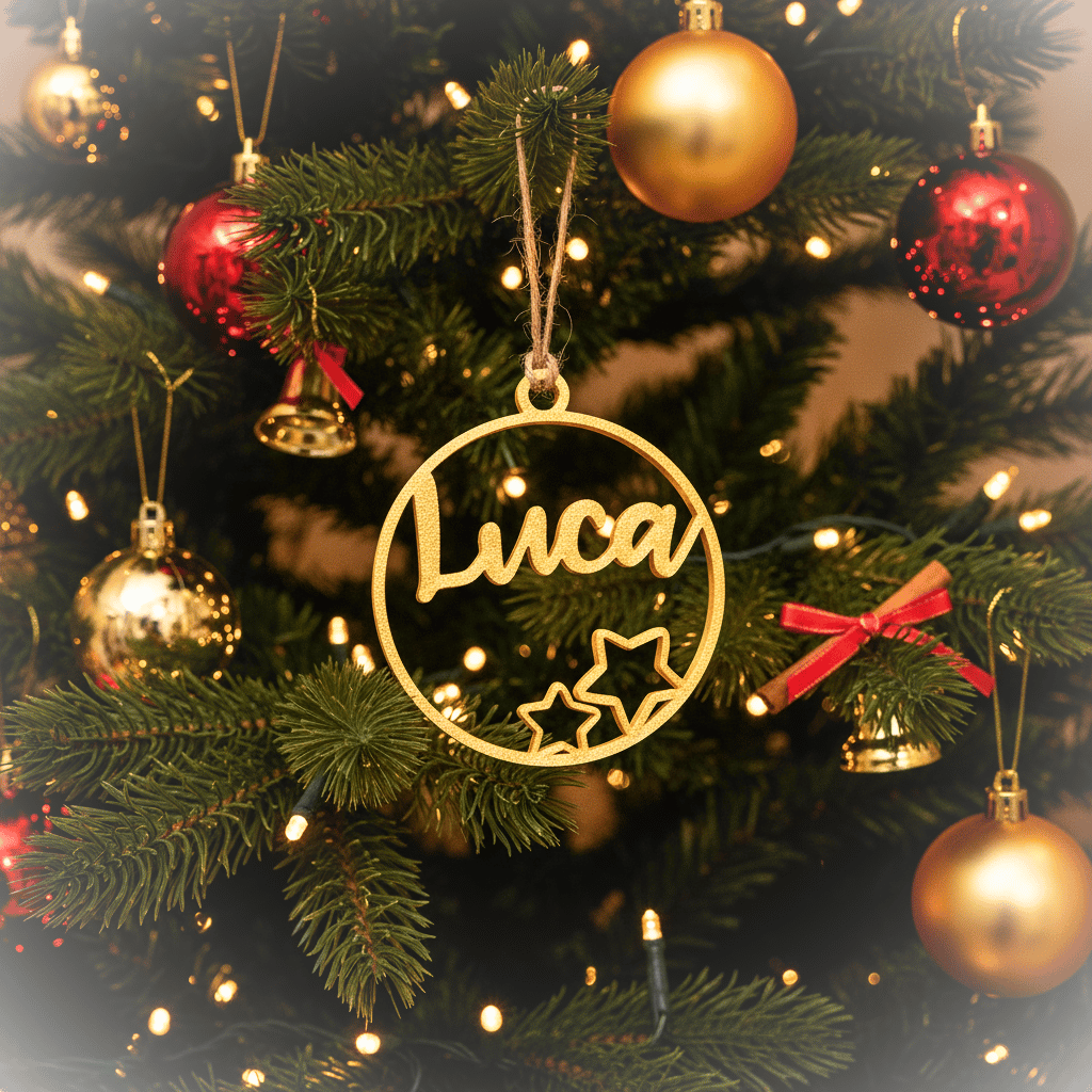 Christbaumkugel personalisiert mit Weihnachtsmotiven, 3D-Weihnachtsdeko, Weihnachtsgeschenke, Geschenkanhänger, Weihnachtsbaumschmuck – Bild 10