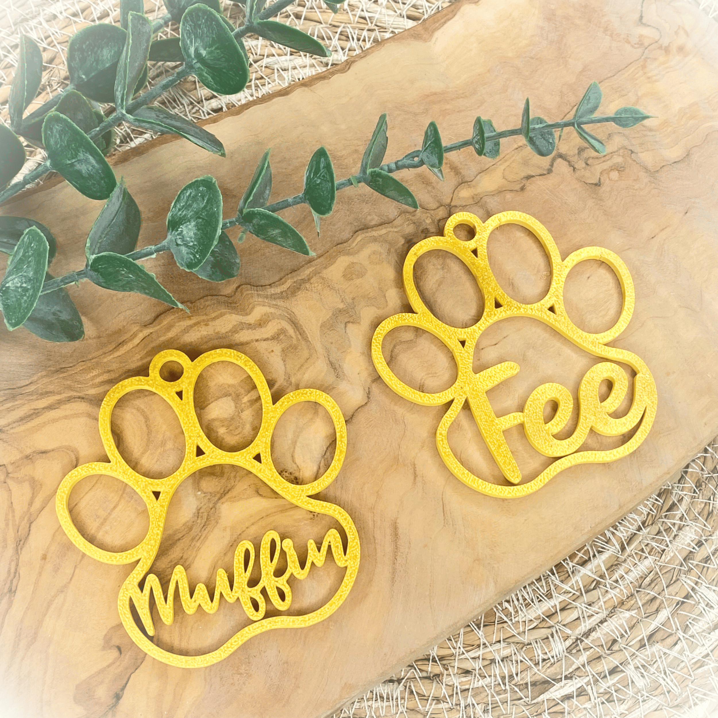 Christbaumkugel Hundepfote mit Name personalisierter Hund Anhänger Weihnachtsbaumschmuck Geschenk Hundefreunde Weihnachtsbaumkugel Haustier – Bild 10