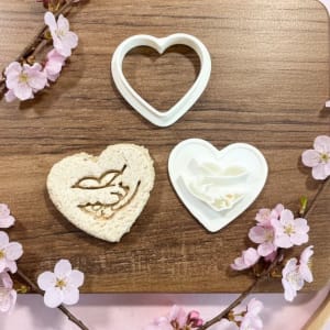 Herz Ausstechform mit Stempel Hand & Pfote – 3D Druck Hundekeks Ausstecher – Hundeliebe Motiv