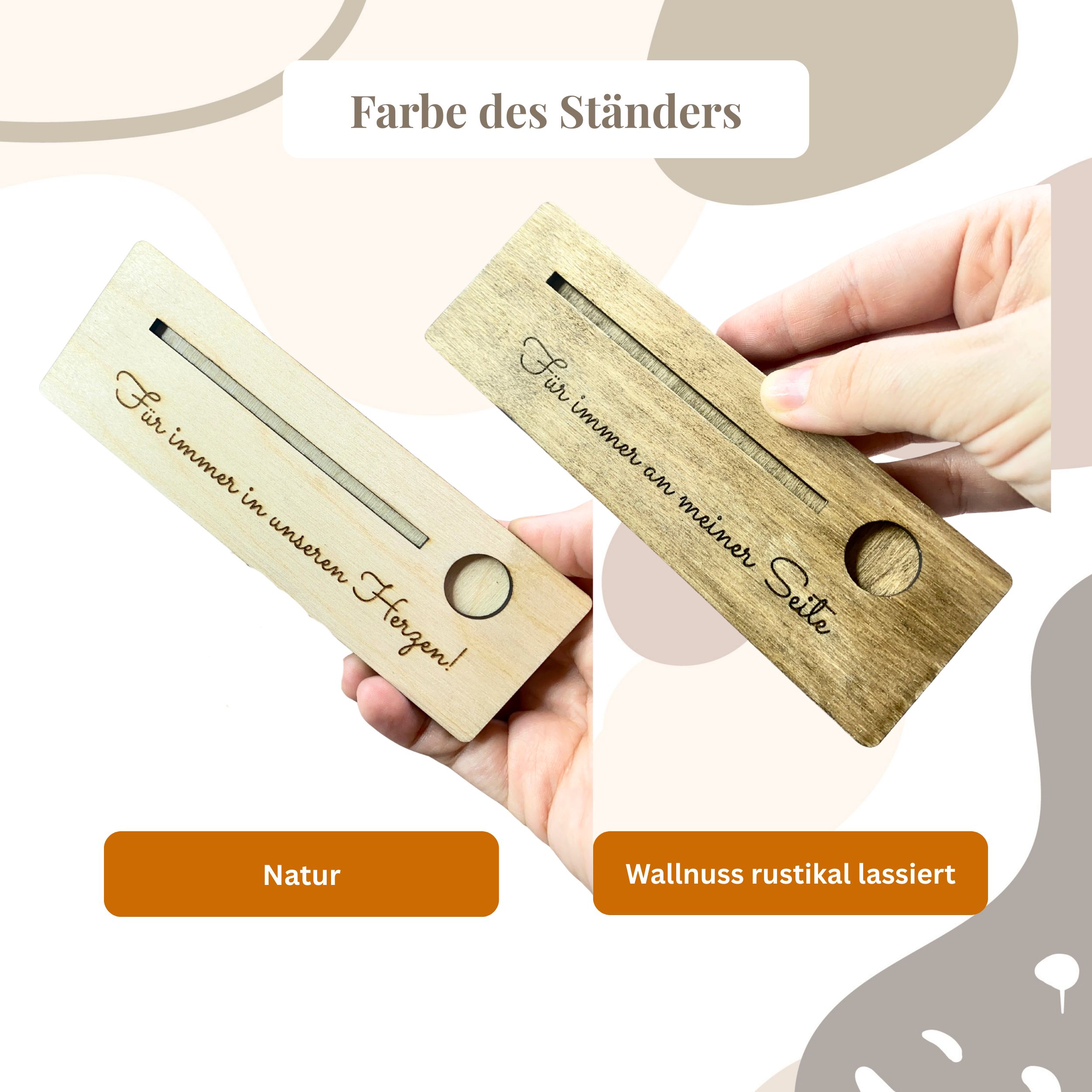 Polaroid Rahmen aus Holz mit Gravur & Erinnerungsglas – Haustier Fell Andenken für Hund & Katze (personalisiert) – Bild 10