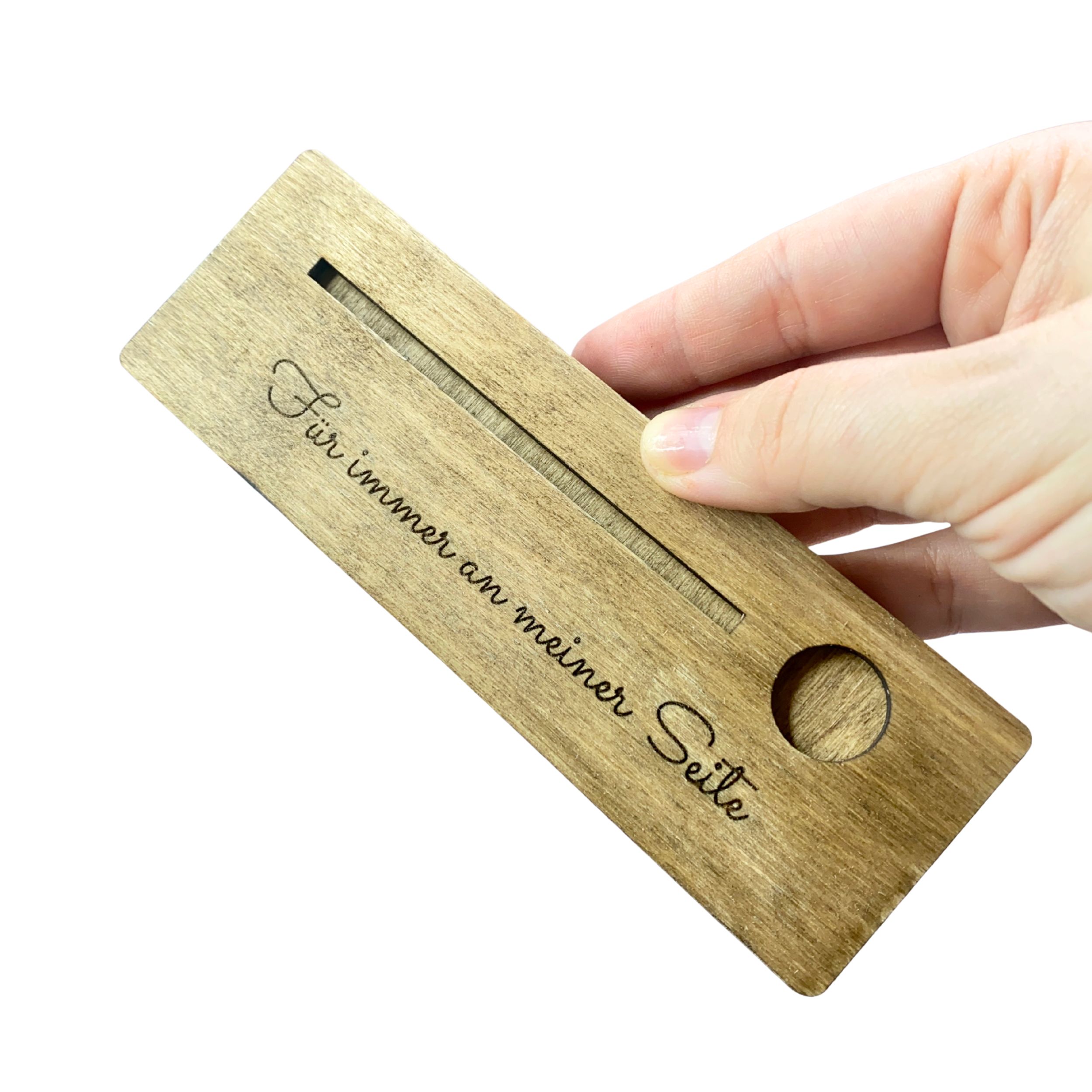 Polaroid Rahmen aus Holz mit Gravur & Erinnerungsglas – Haustier Fell Andenken für Hund & Katze (personalisiert) – Bild 4