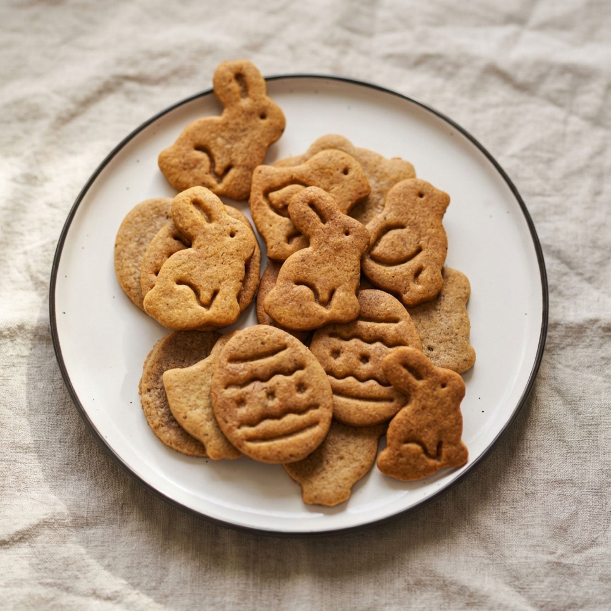 Osterkekse für Hunde mit Karotten & Lammfleisch