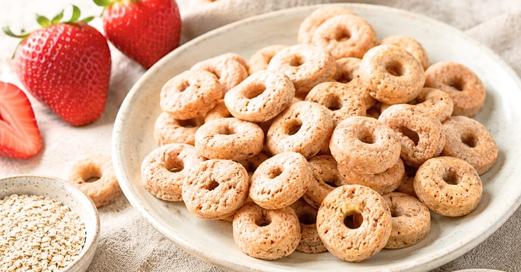 Backmatten Hundekekse mit Erdbeeren und Amaranth