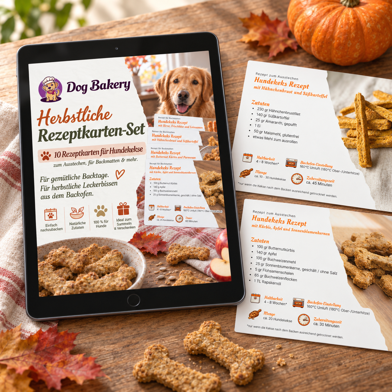 Herbstliche Hundekeks Rezepte E-Book