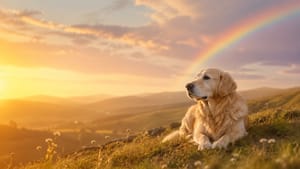 Regenbogenbrücke Hund: Abschied, Trost & liebevolle Erinnerung
