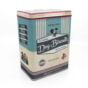 Pfotenschild Dose "Dog Biscuits" / Vorratsdose / Hundekeksdose