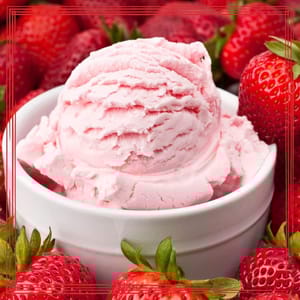 Hundeeis-Rezept mit Erdbeeren