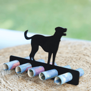 Wufftastisches Geldgeschenk: Hunde-Silhouette für kreative Geldüberraschungen