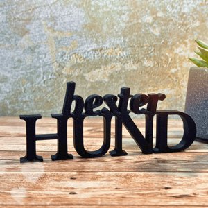 Bester Hund Deko-Schriftzug, Perfekte Wanddekoration für jeden Hundeliebhaber, Geschenke & Wohnaccessoires, Wohnzimmer Deko