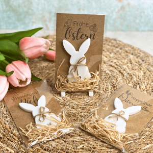 Ostergeschenk | Osterhase | Kleinigkeit zu Ostern | Mitbringsel | Glücksbringer | Osterkarte | Frohe Ostern | Hasenpost | Ostergrüße