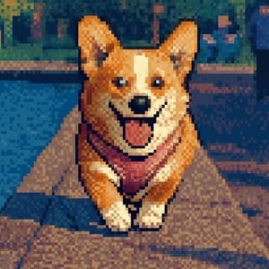 Dein Hund als Pixel Art Kunstwerk [Digital]