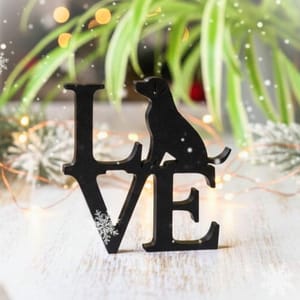 Stilvolle Wohnzimmer Dekoration LOVE HUND – Liebevolle Dekorationsidee Geschenkidee für Hundeliebhaber, für dein Zuhause