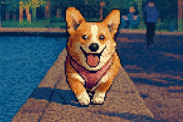 Dein Hund als Pixel Art Kunstwerk [Digital]