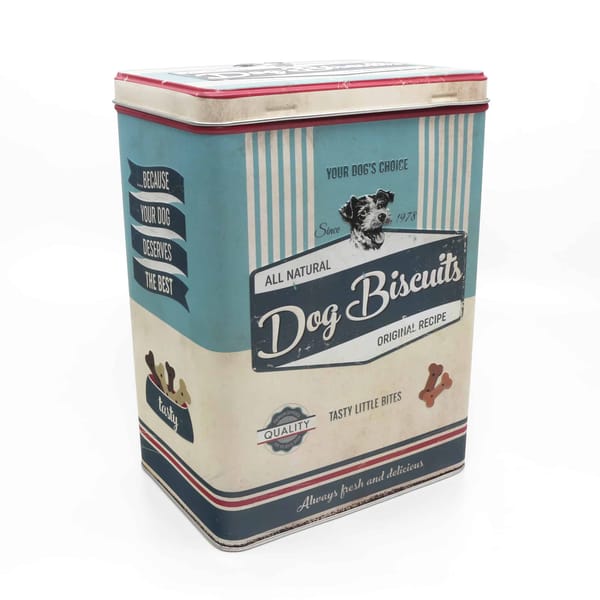 Pfotenschild Dose "Dog Biscuits" / Vorratsdose / Hundekeksdose