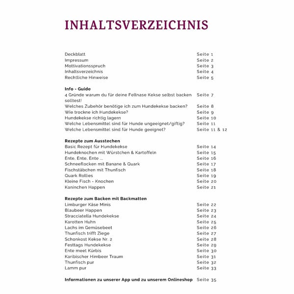 Dog Bakery E-Book - 20 leckere Hundekeks Rezepte als PDF Download [Digital] – Bild 2