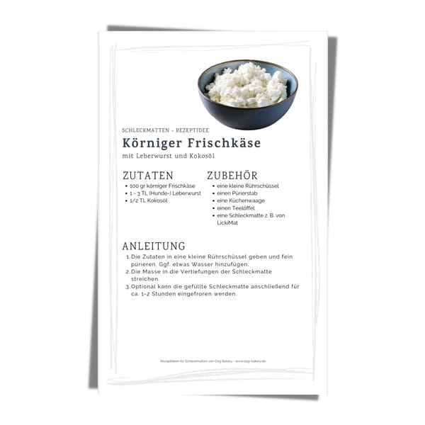 Dog Bakery E-Book - 10 leckere Rezeptideen für Schleckmatten als PDF Download [Digital] – Bild 3