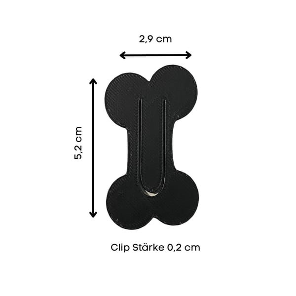Vielseitige Verschlussclips (5er Set) im Hundeknochen-Design – 3D-Druck, Ideal für Geschenktüten, in verschiedenen Farben erhältlich – Bild 2