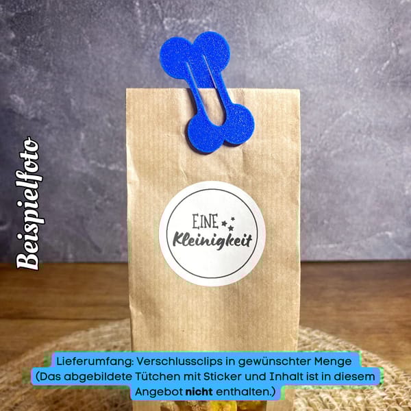 Vielseitige Verschlussclips (5er Set) im Hundeknochen-Design – 3D-Druck, Ideal für Geschenktüten, in verschiedenen Farben erhältlich – Bild 3