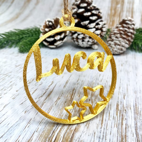 Personalisierbare 3D-Christbaumkugel für Tierliebhaber - Weihnachtsbaumkugel – Bild 5