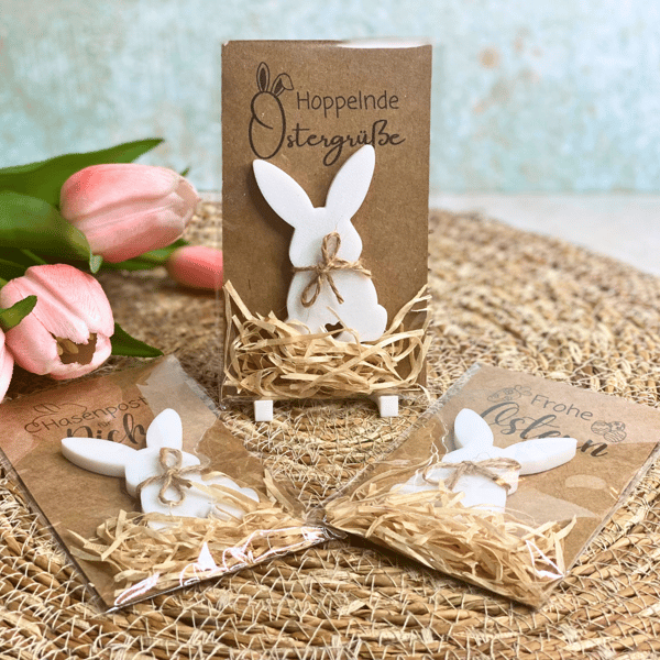 Ostergeschenk | Osterhase | Kleinigkeit zu Ostern | Mitbringsel | Glücksbringer | Osterkarte | Frohe Ostern | Hasenpost | Ostergrüße – Bild 5