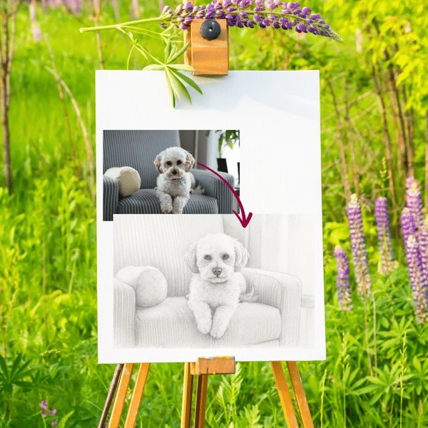 Dein Hund als Stift Zeichnung Kunstwerk [Digital] – Bild 6