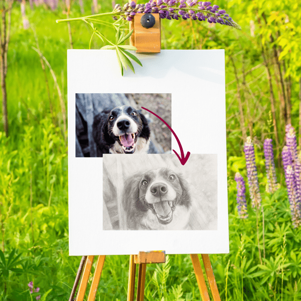 Dein Hund als Stift Zeichnung Kunstwerk [Digital] – Bild 4