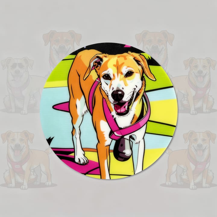 Hundeportrait im Stil Pop Art
