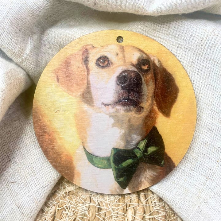 Hundeportrait im Stil Museum