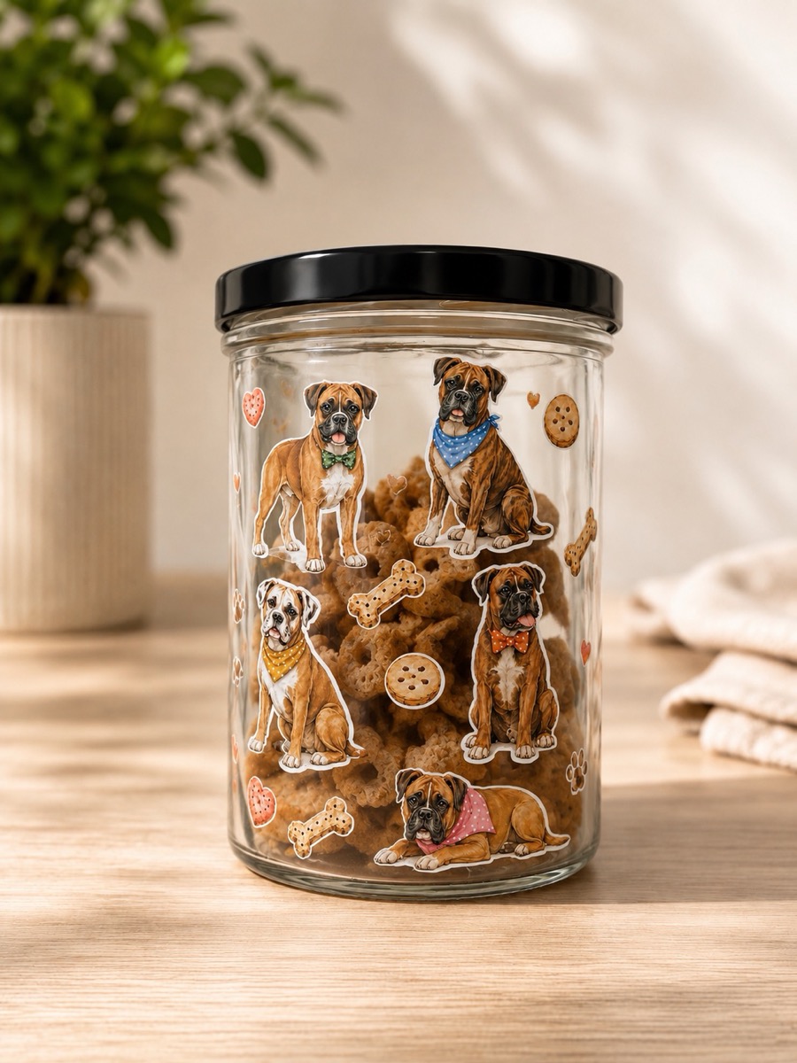 Leckerli-Glas im Design Boxer