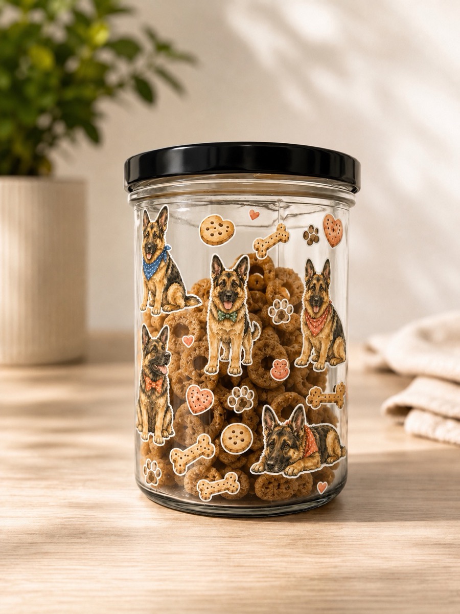 Leckerli-Glas im Design Schäferhund