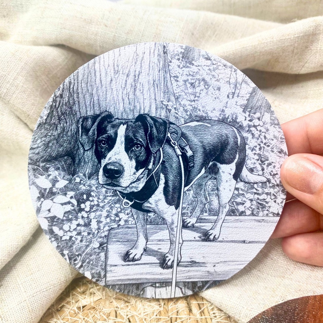 Holzbild Laser-Gravur (15×15 cm)